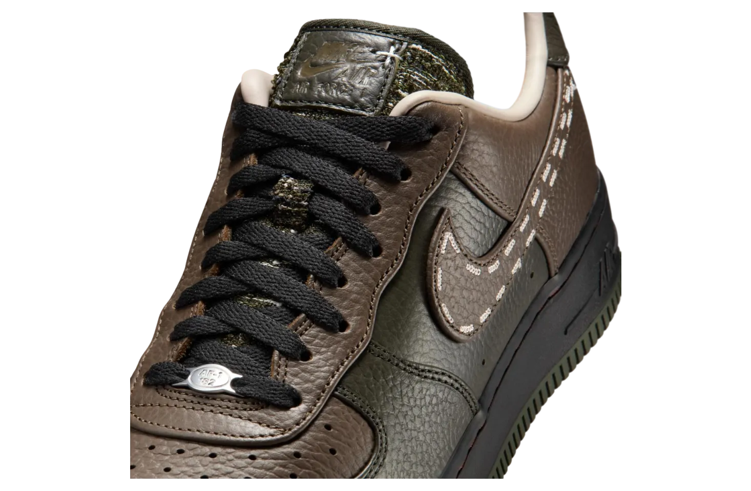 nike air force 1 sequoia black 0