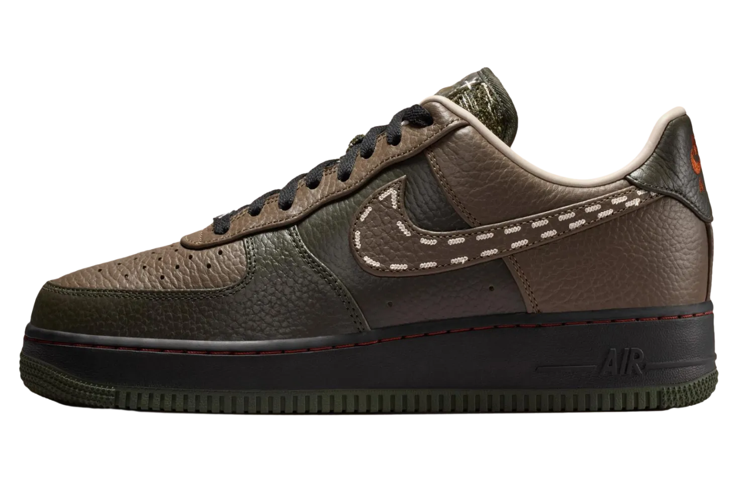 nike air force 1 sequoia black 2