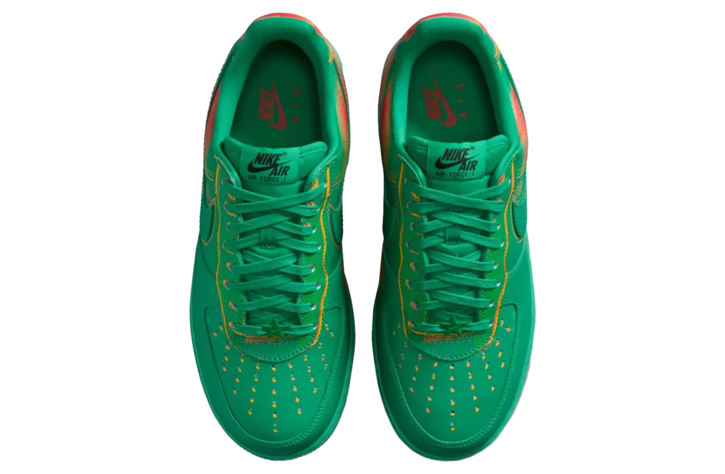 nike air force 1 stadium green laser orange 2