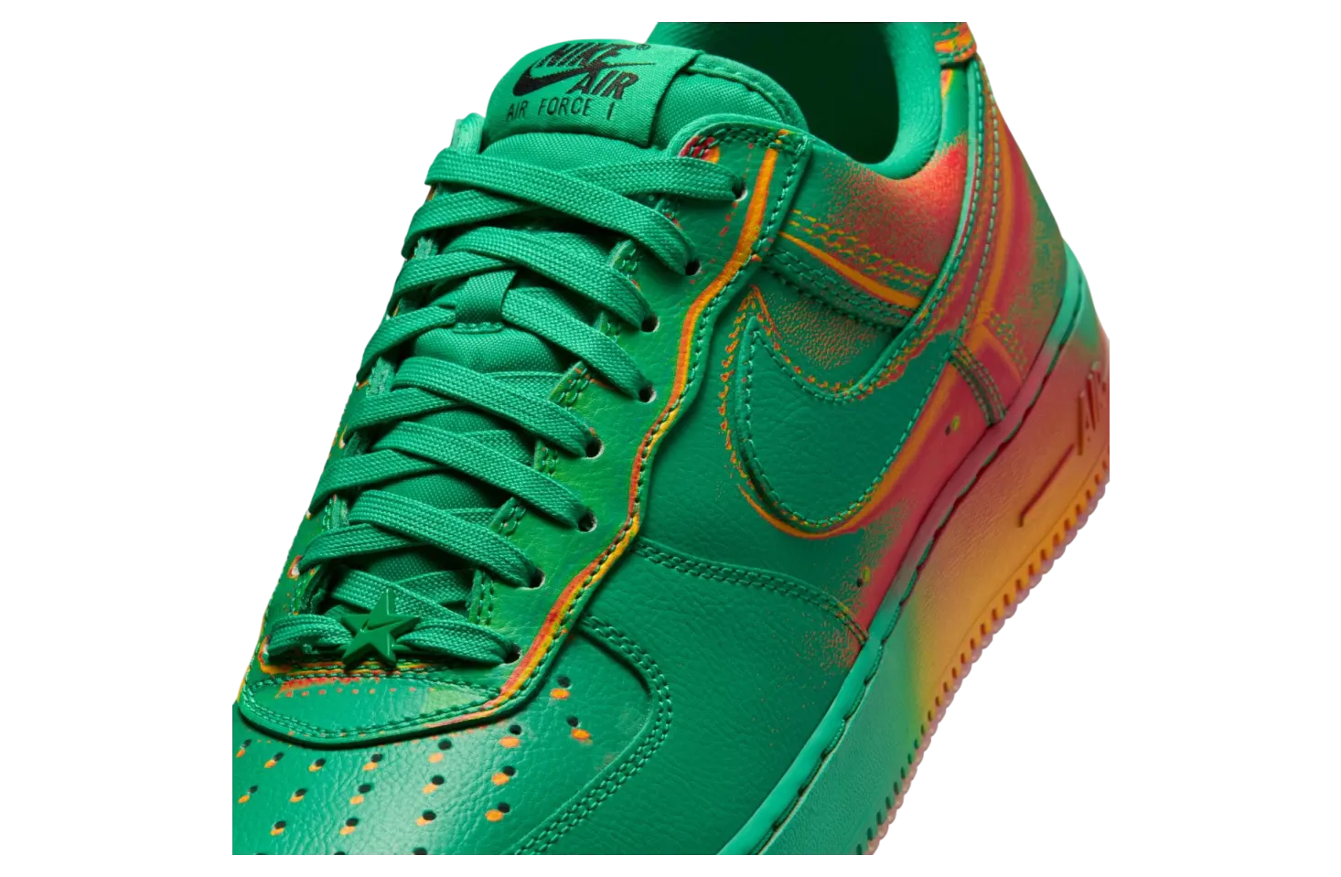 nike air force 1 stadium green laser orange 5