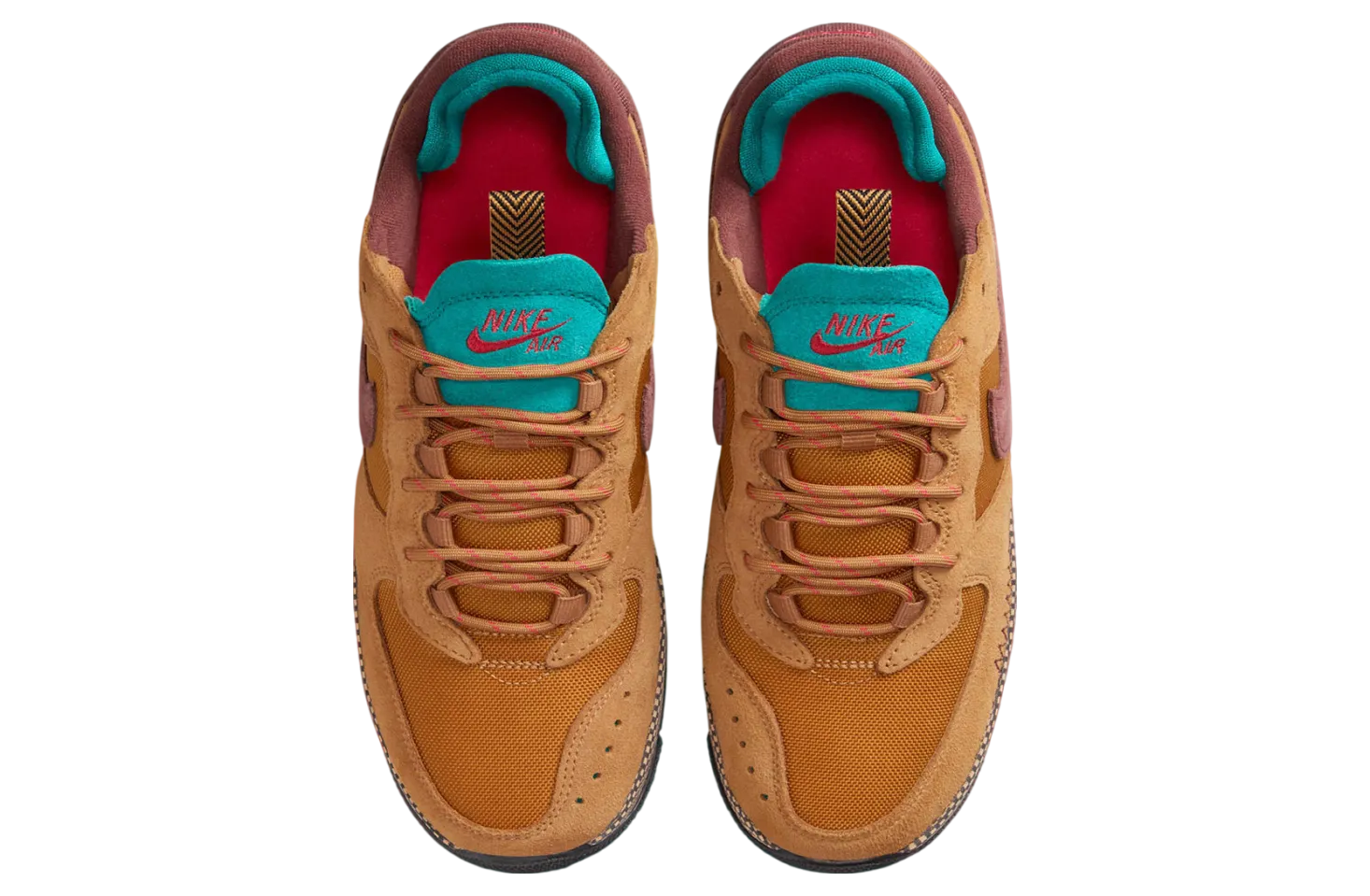 nike air force 1 wild flax red sepia teal 1