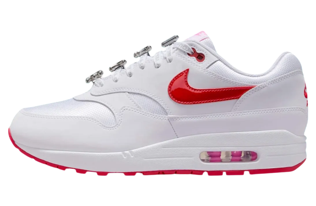 nike air max 1 valentine s day white university red
