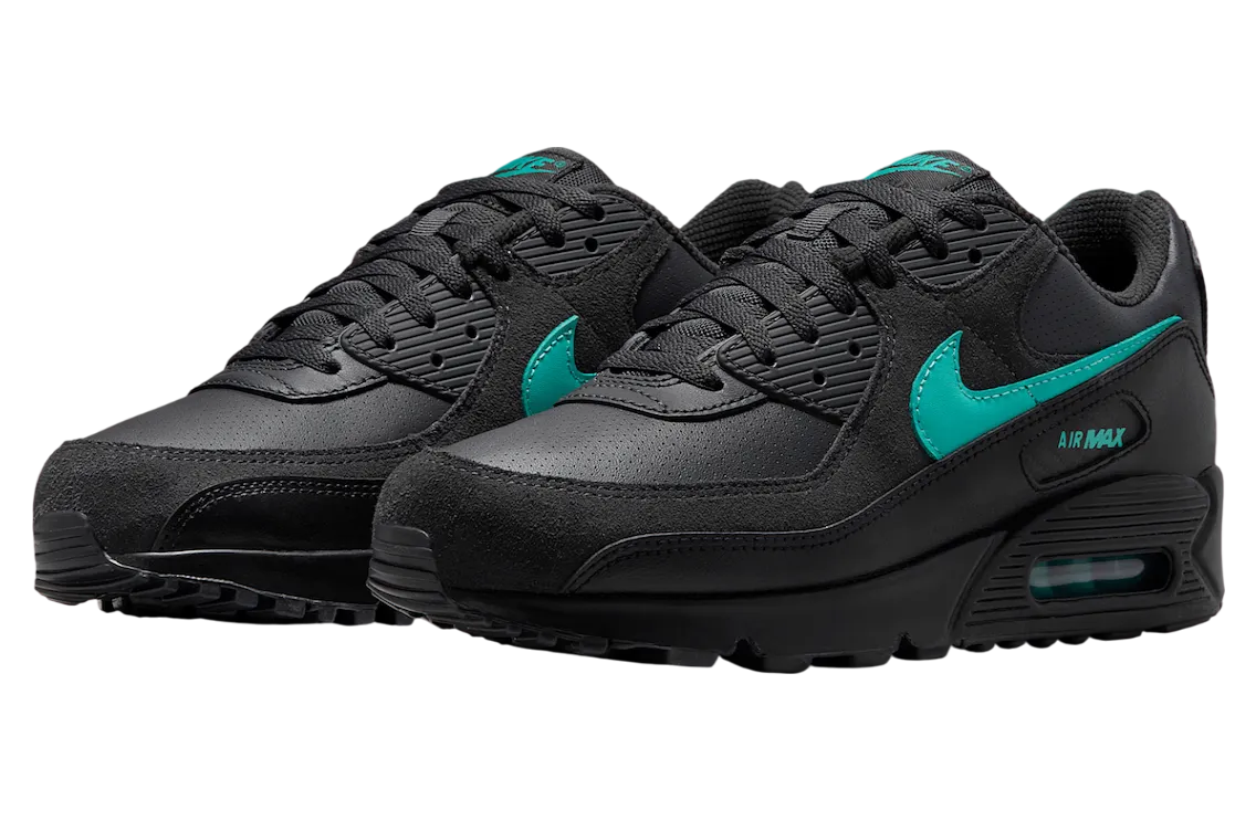 nike air max 90 black aurora green 0