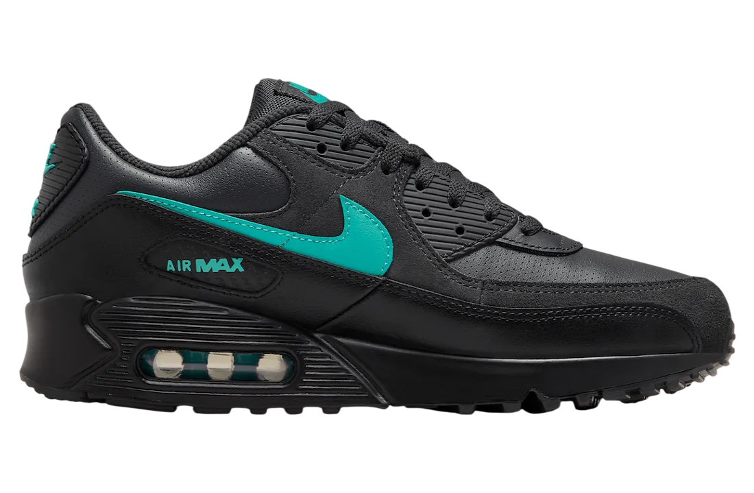 nike air max 90 black aurora green 1