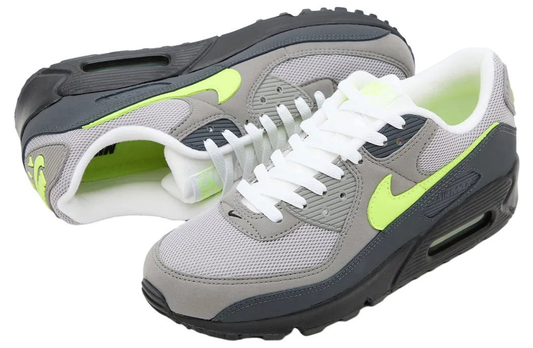 nike air max 90 black neon yellow 2