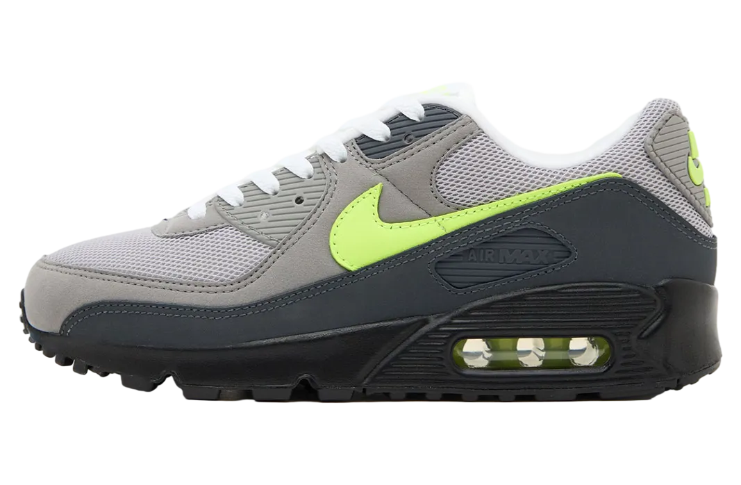 nike air max 90 black neon yellow