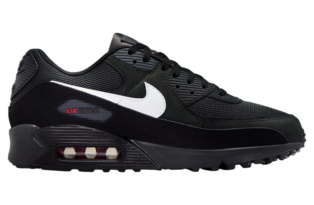 nike air max 90 black red white 0