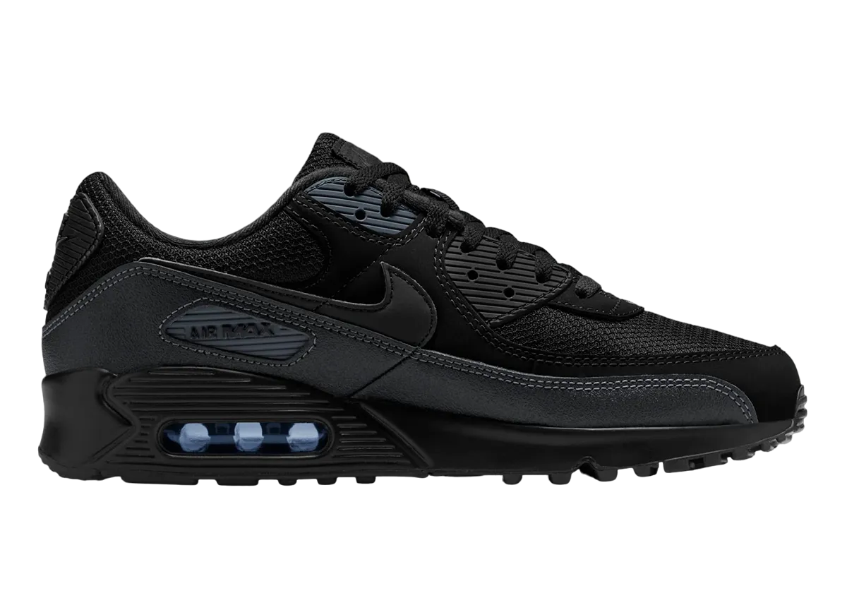 nike air max 90 black reflective swoosh 1