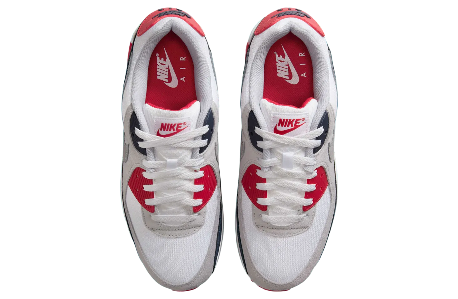 nike air max 90 cool grey university red 1