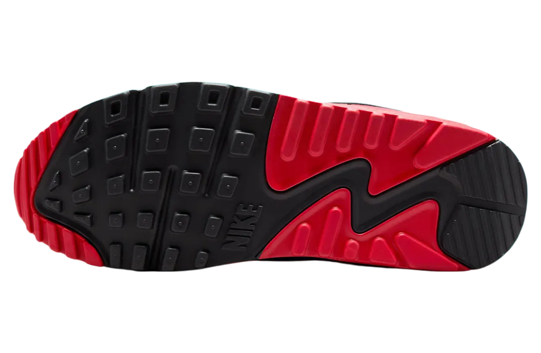 nike air max 90 cool grey university red 3