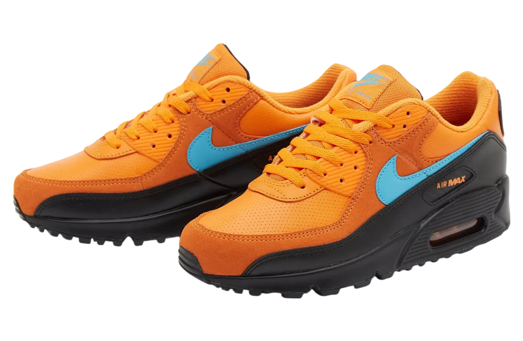 nike air max 90 gs mandarin blue fury 1