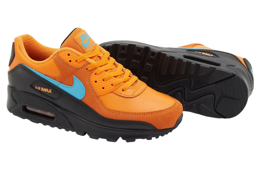 nike air max 90 gs mandarin blue fury 2