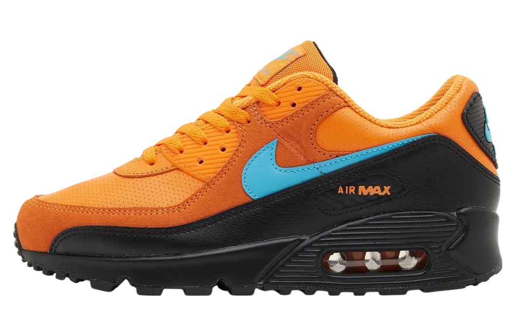 nike air max 90 gs mandarin blue fury