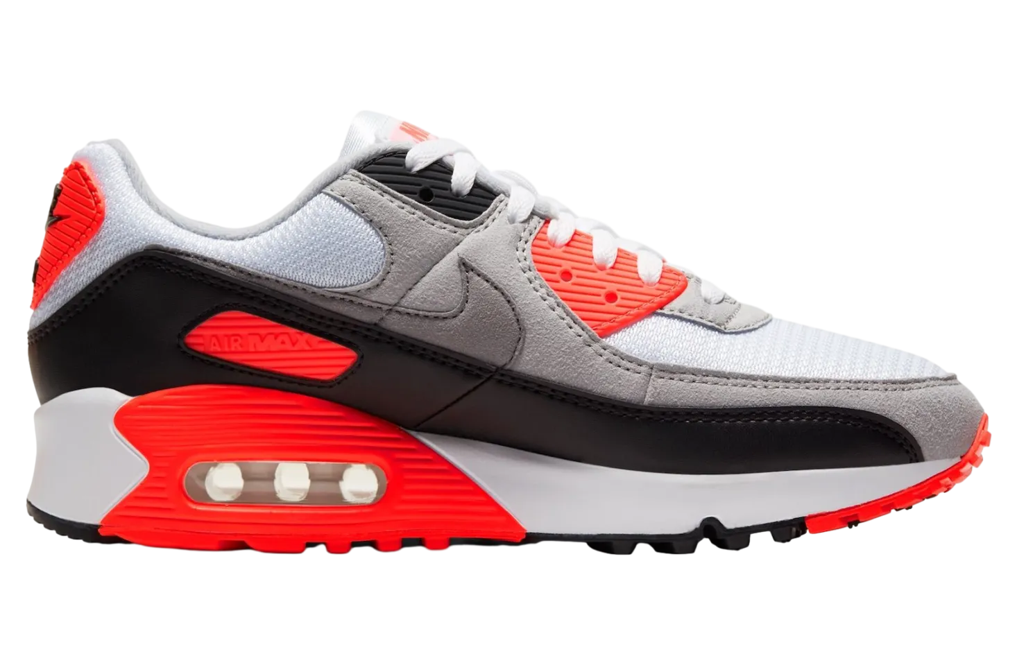 nike air max 90 infrared white particle grey 0