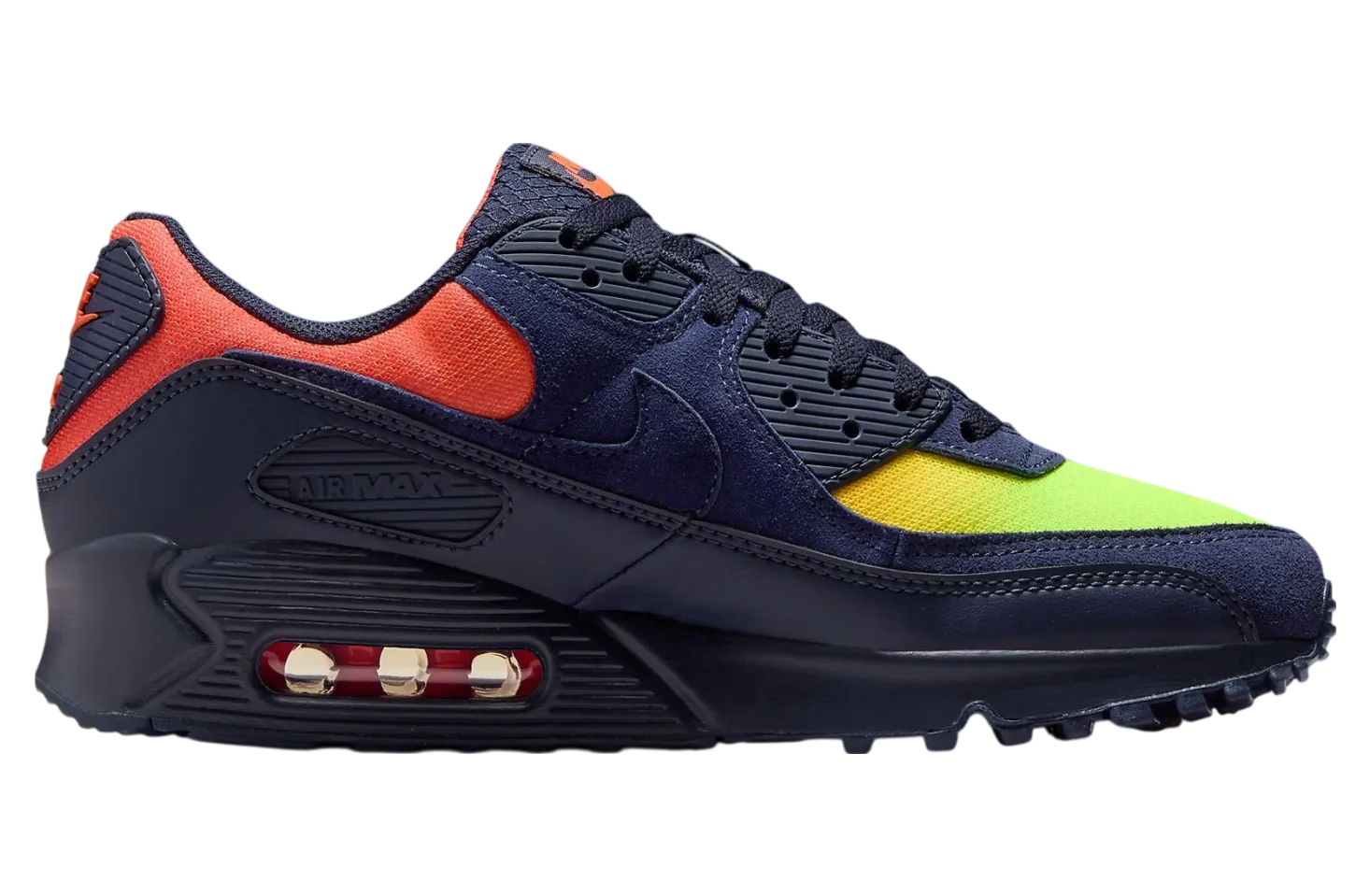 nike air max 90 lemon venom blackened blue 1
