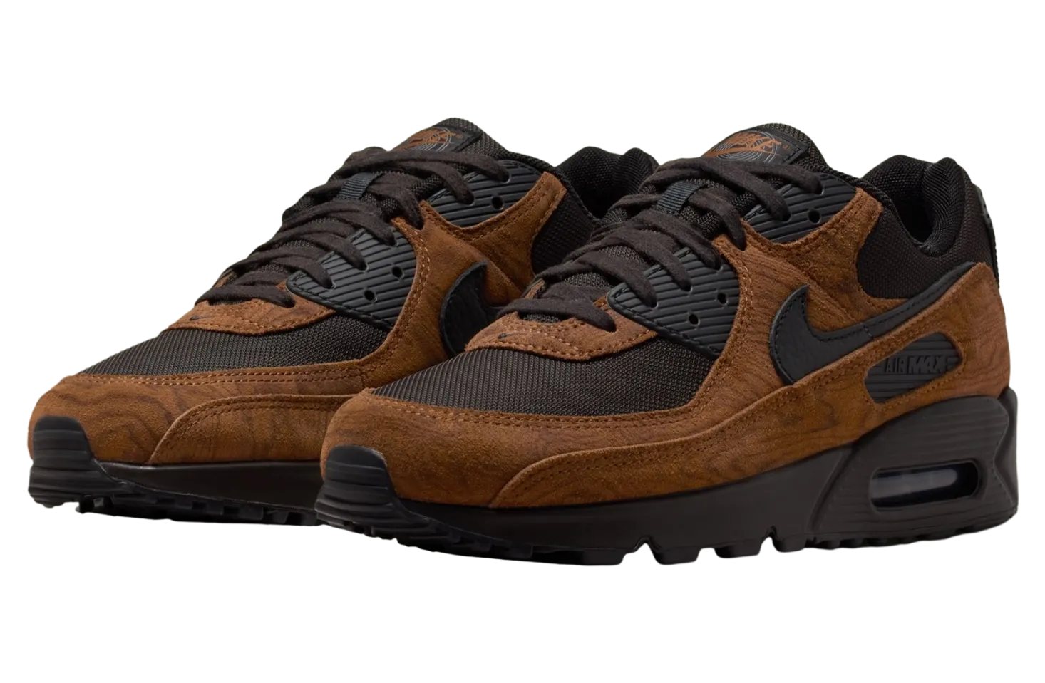 nike air max 90 light british tan velvet brown 1