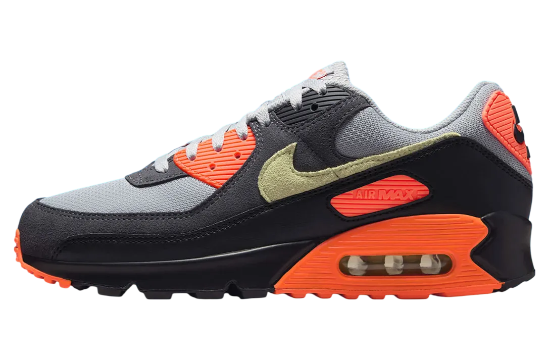 nike air max 90 light smoke grey hyper crimson