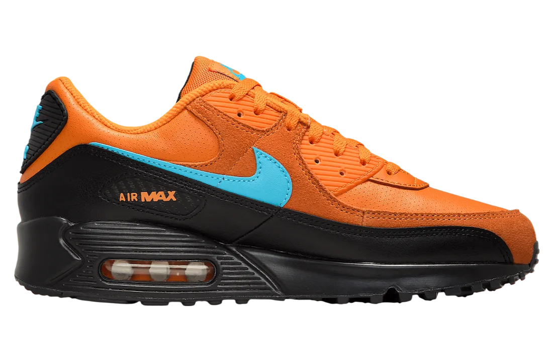nike air max 90 mandarin mandarin blue fury 0