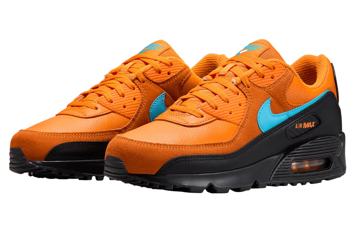 nike air max 90 mandarin mandarin blue fury 2