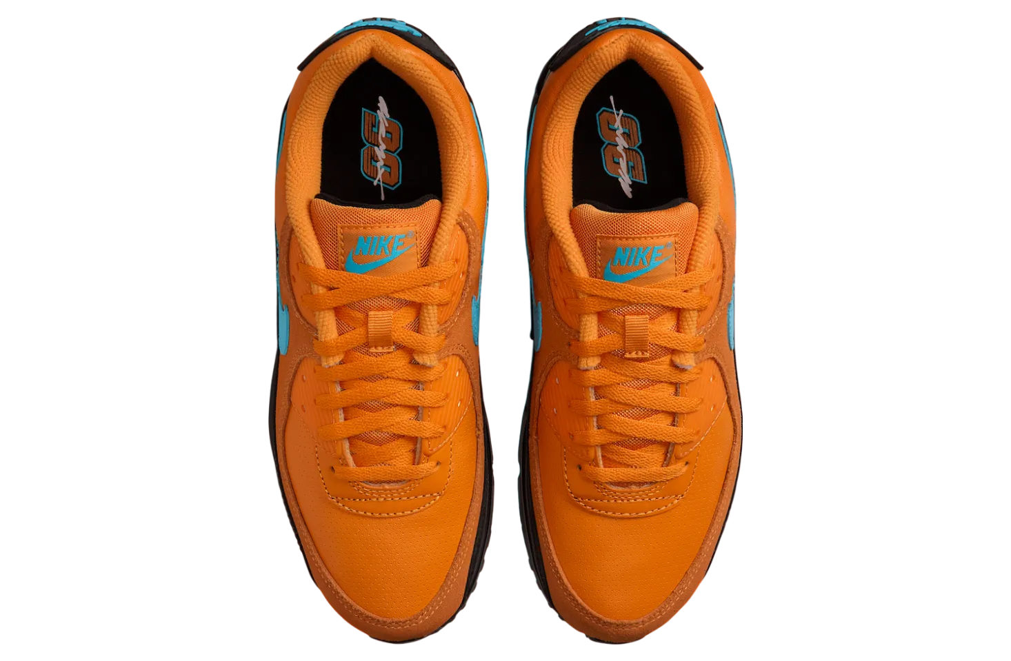 nike air max 90 mandarin mandarin blue fury 3
