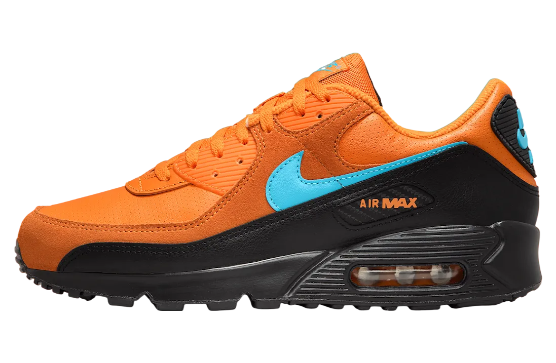 nike air max 90 mandarin mandarin blue fury