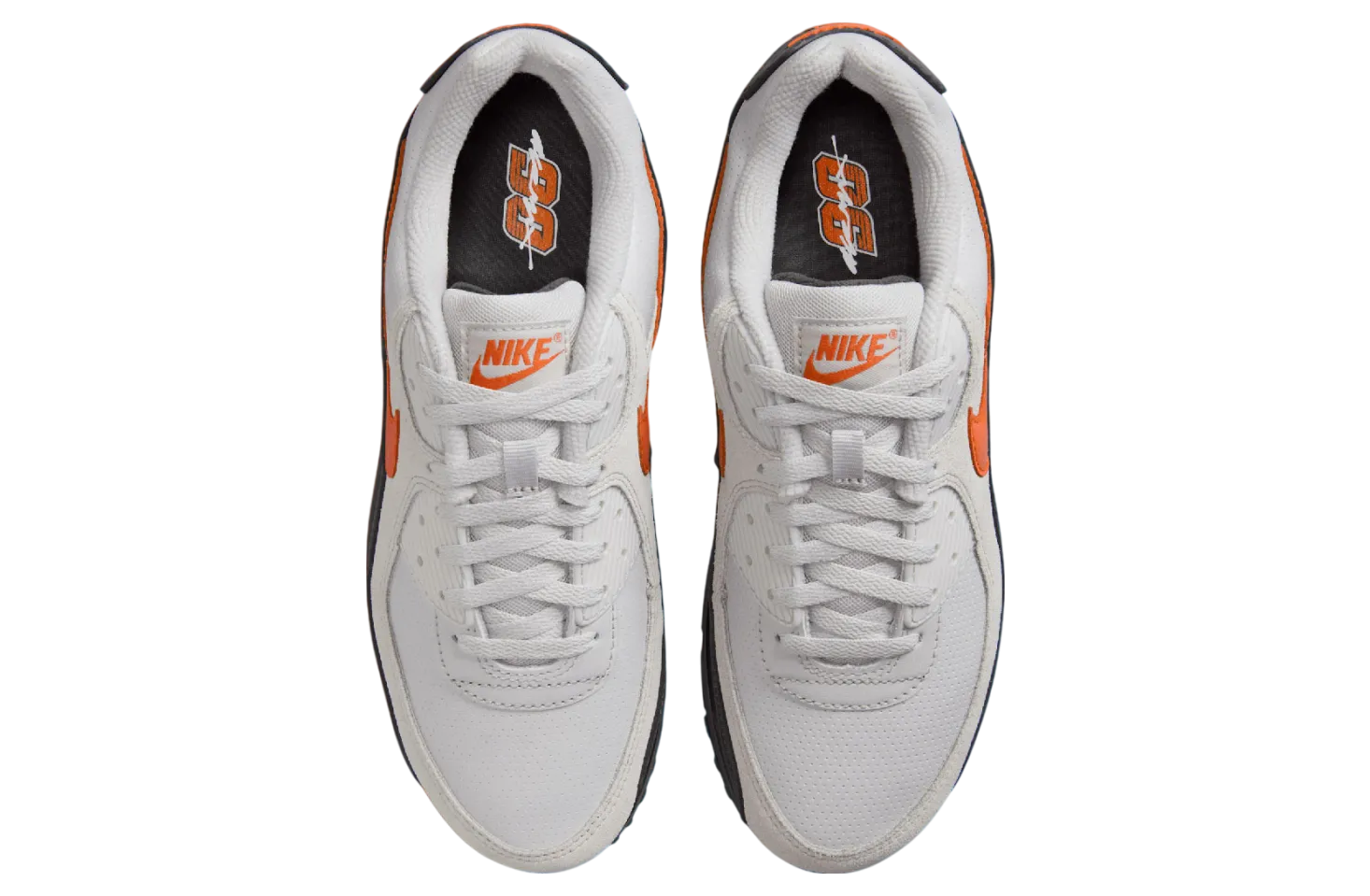 nike air max 90 vast grey total orange 1