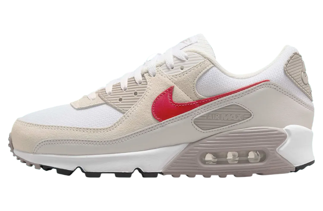 nike air max 90 white university red