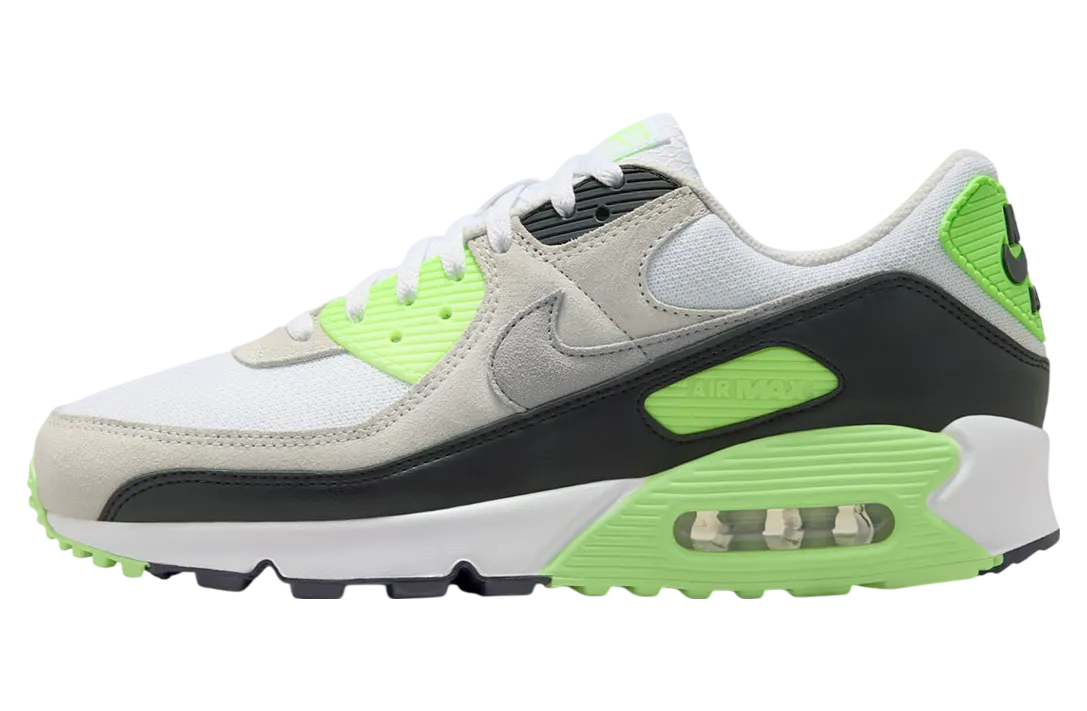 nike air max 90 white vapor green