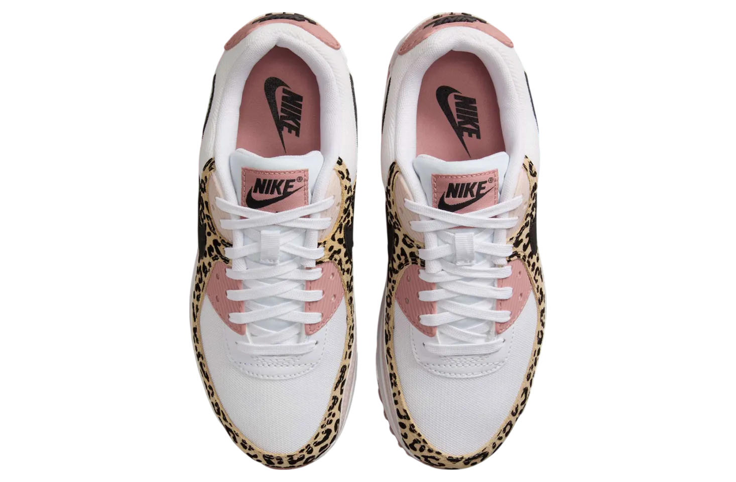 nike air max 90 wmns leopard pink white 2