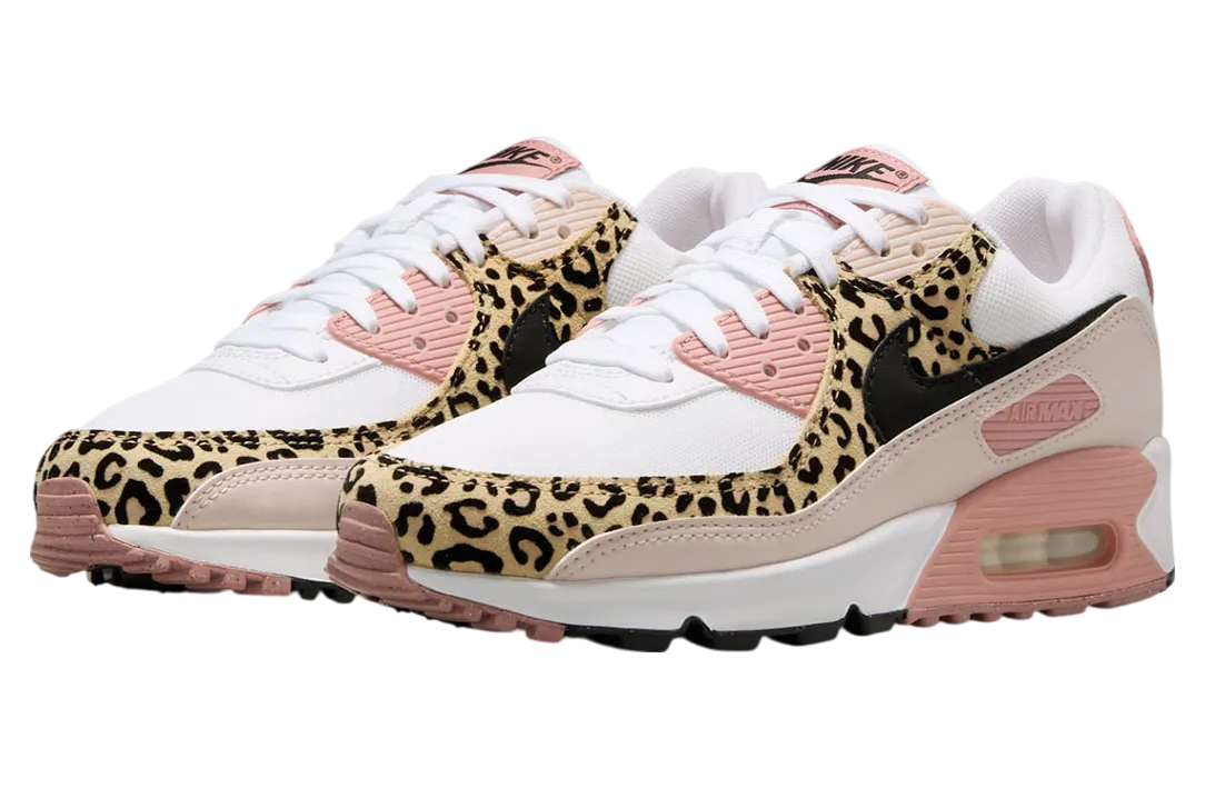 nike air max 90 wmns leopard pink white