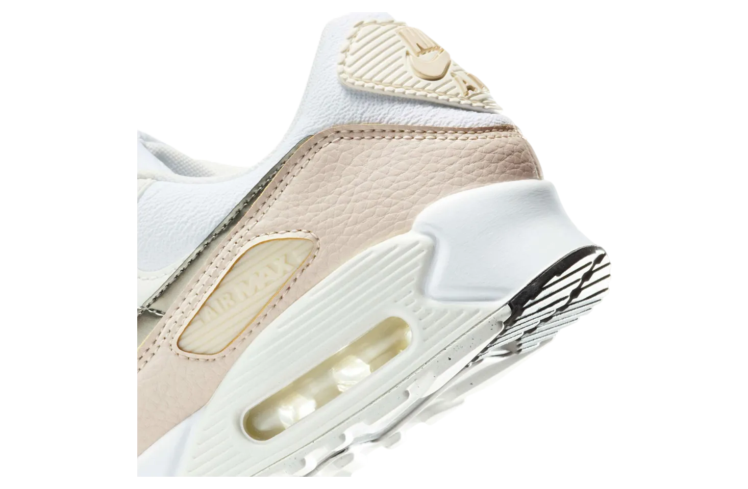 nike air max 90 wmns white flat pewter 5