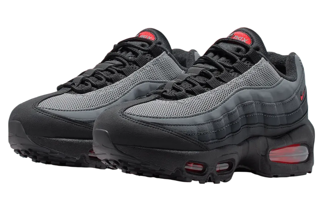nike air max 95 big bubble black bright crimson 0