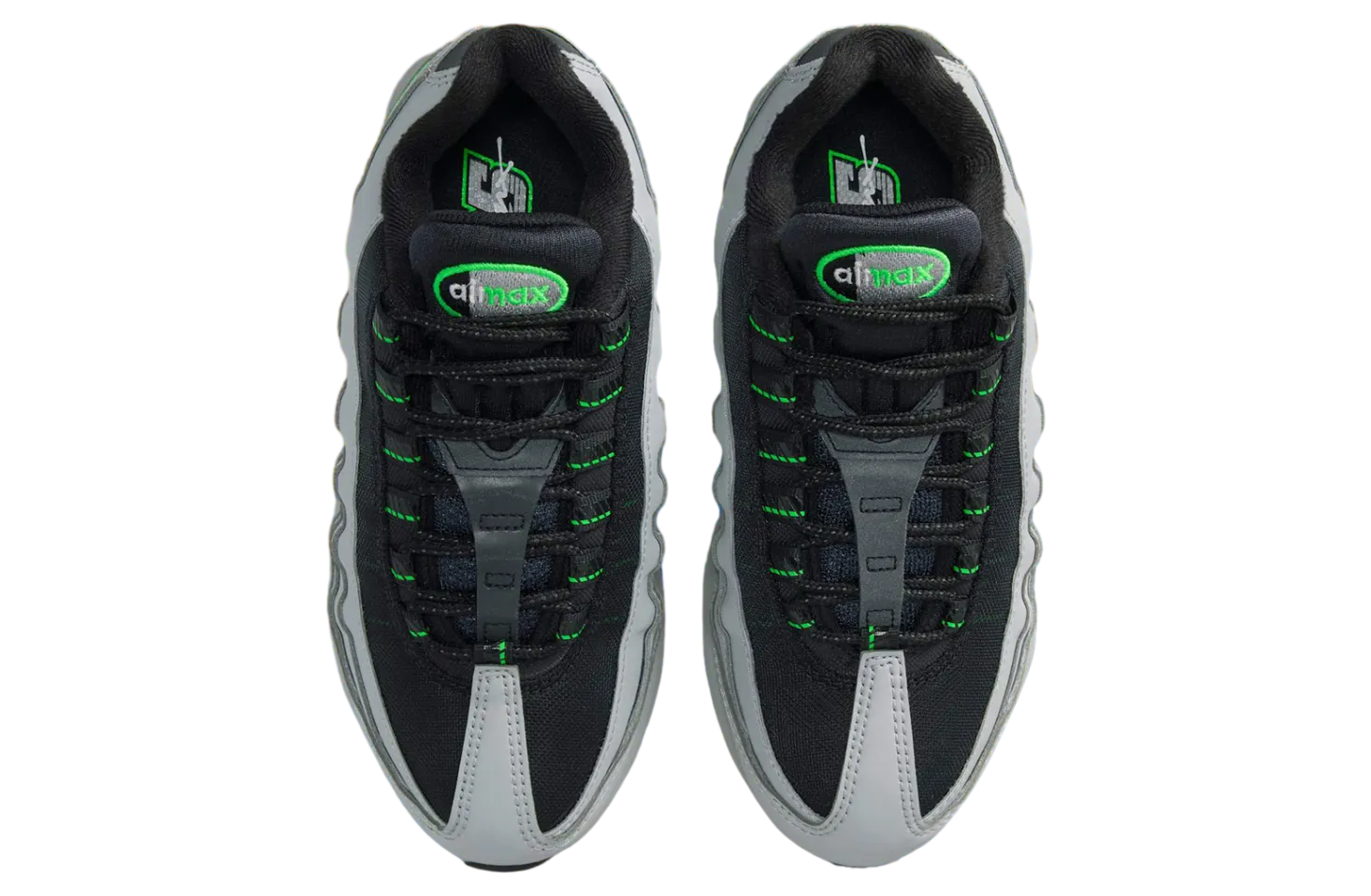 nike air max 95 gs light smoke grey green strike 2