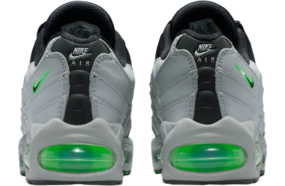 nike air max 95 gs light smoke grey green strike 3