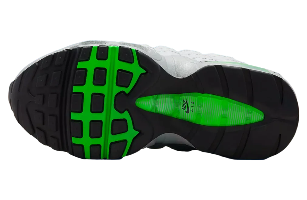 nike air max 95 gs light smoke grey green strike 4