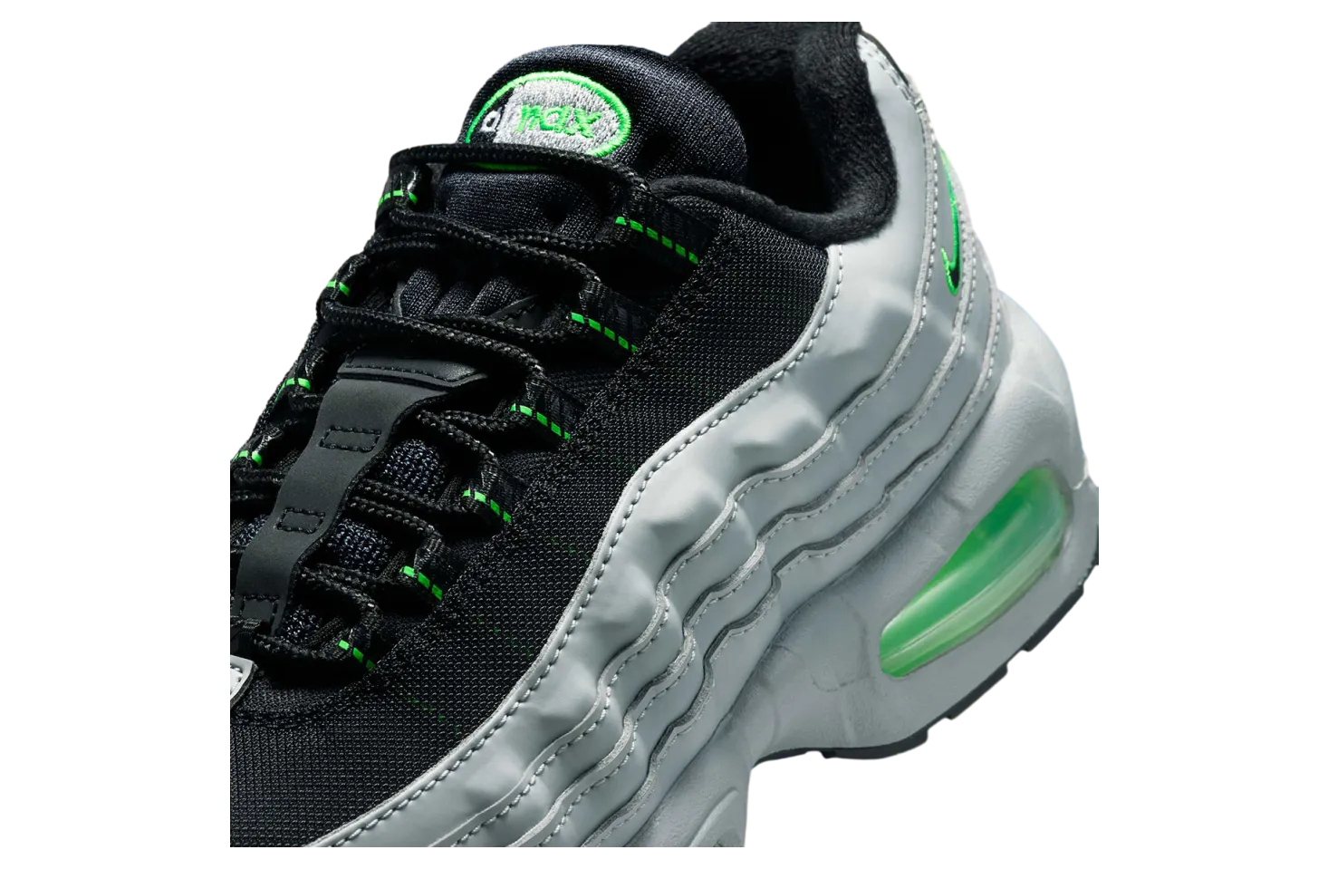 nike air max 95 gs light smoke grey green strike 5