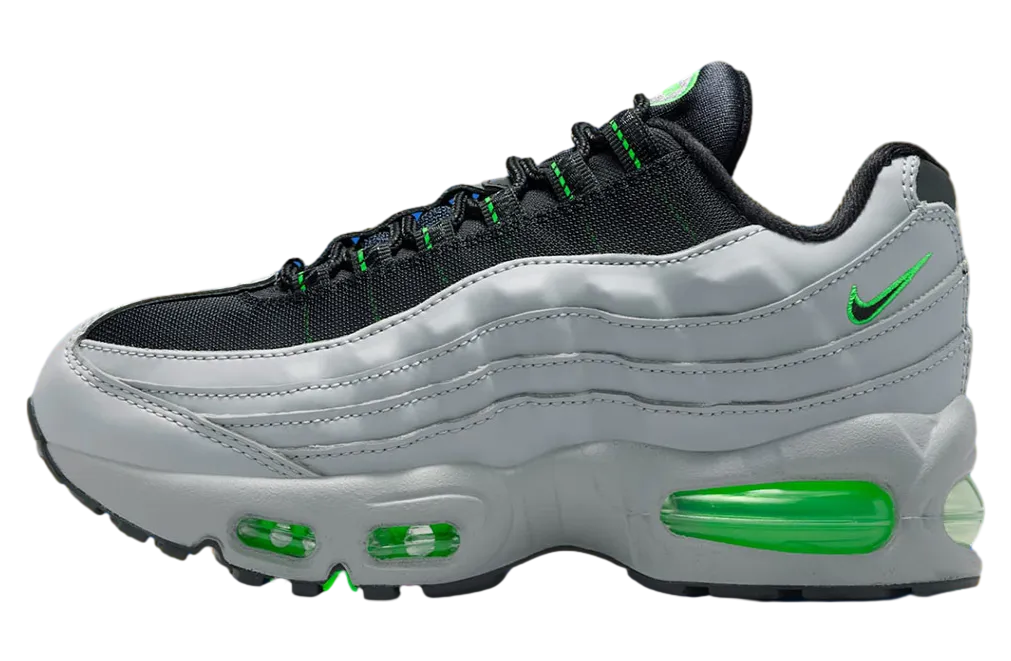 nike air max 95 gs light smoke grey green strike