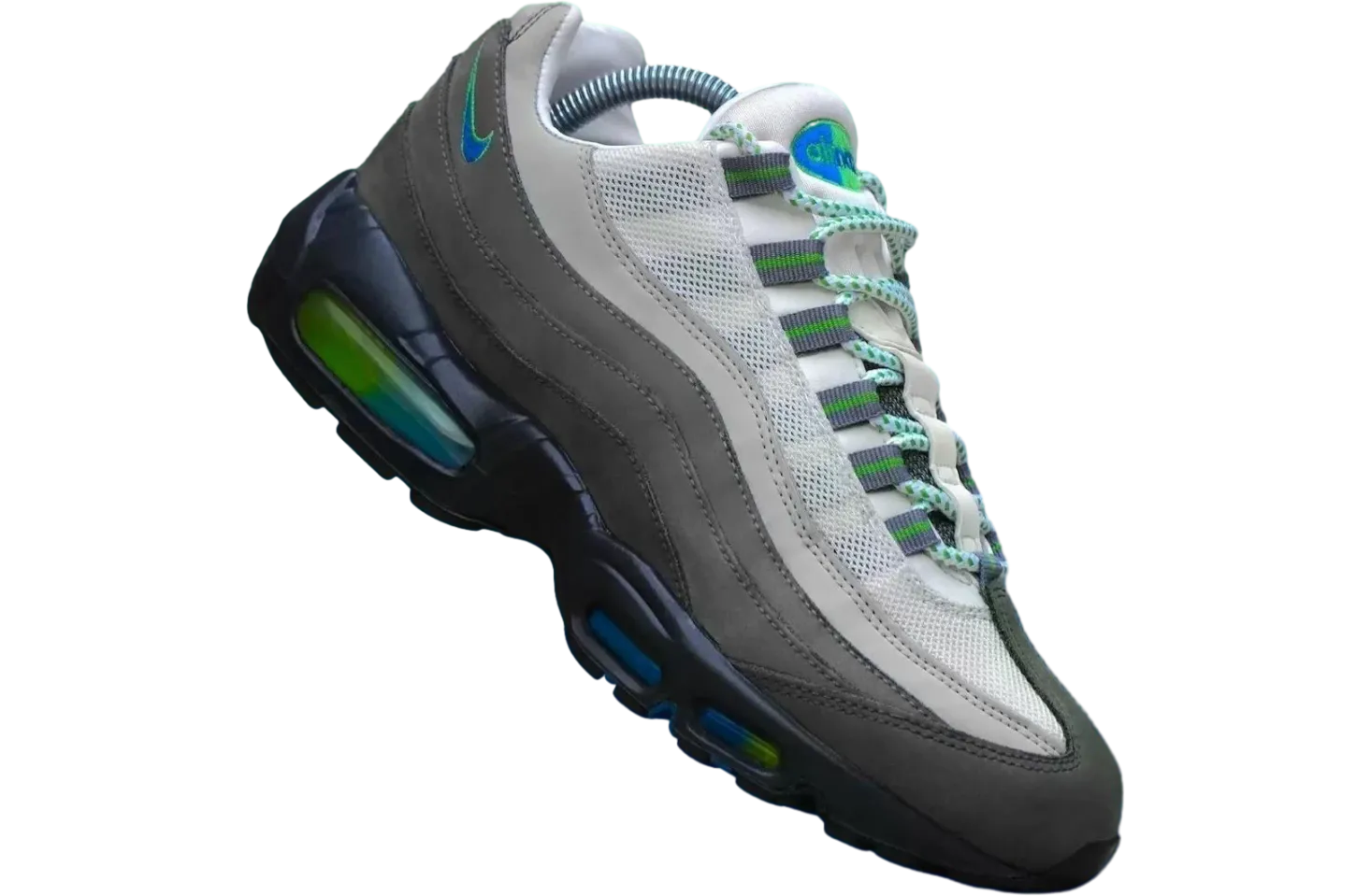 nike air max 95 photo blue action green 3