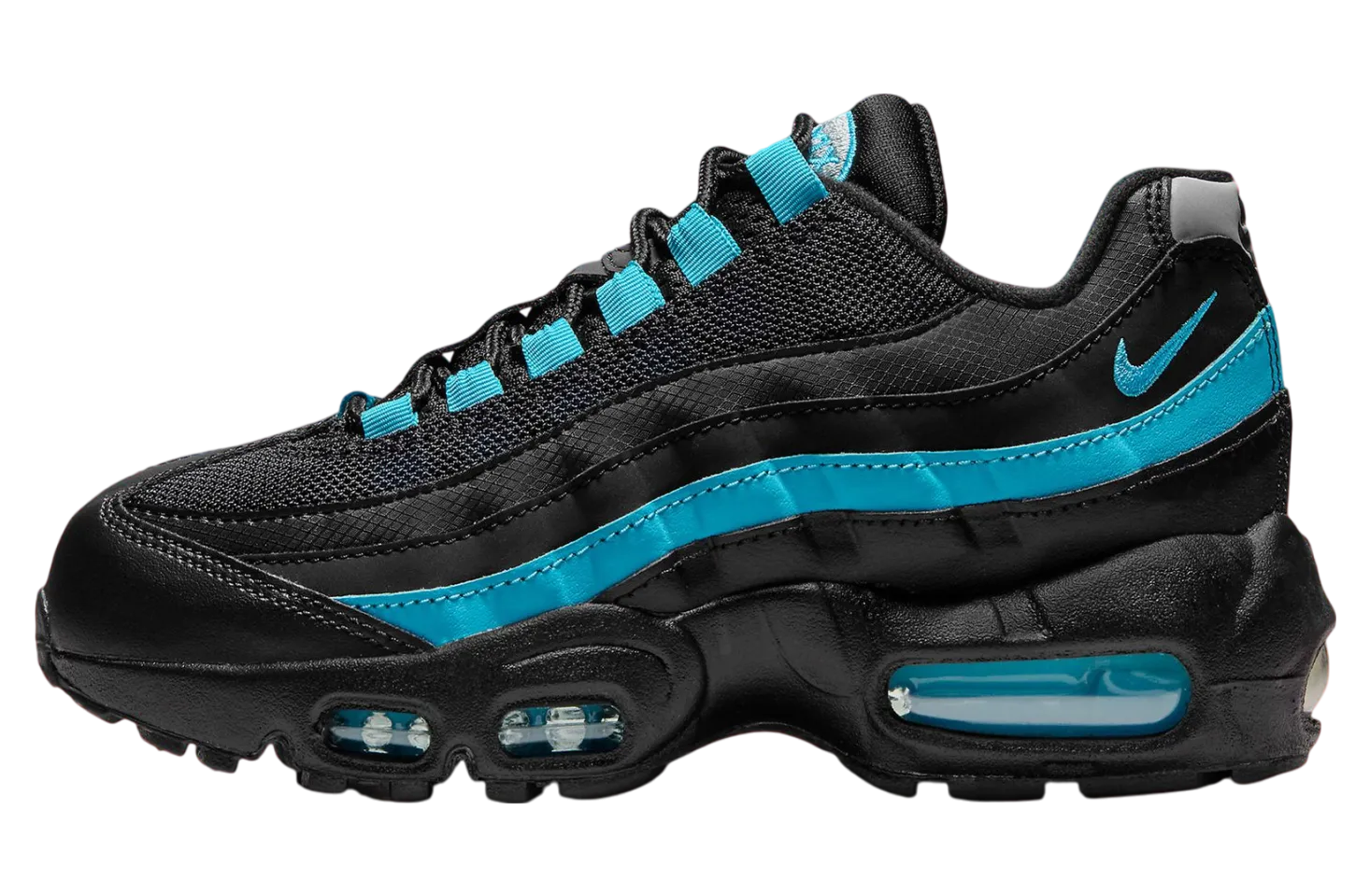 nike air max 95 recraft gs black aqua