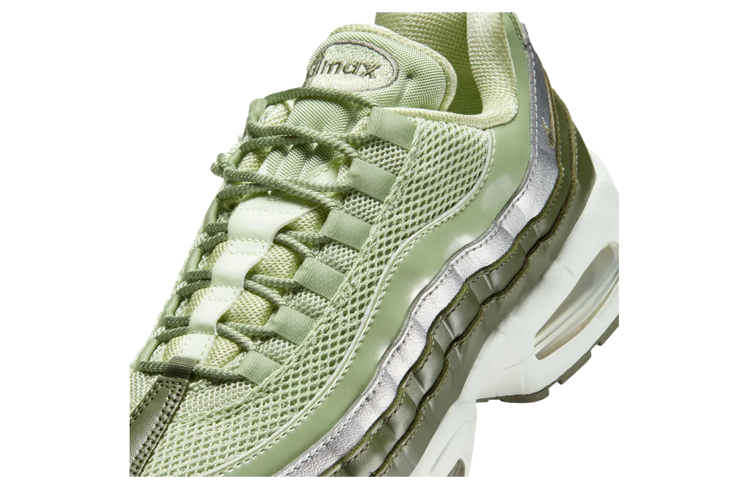nike air max 95 wmns olive aura metallic silver 5