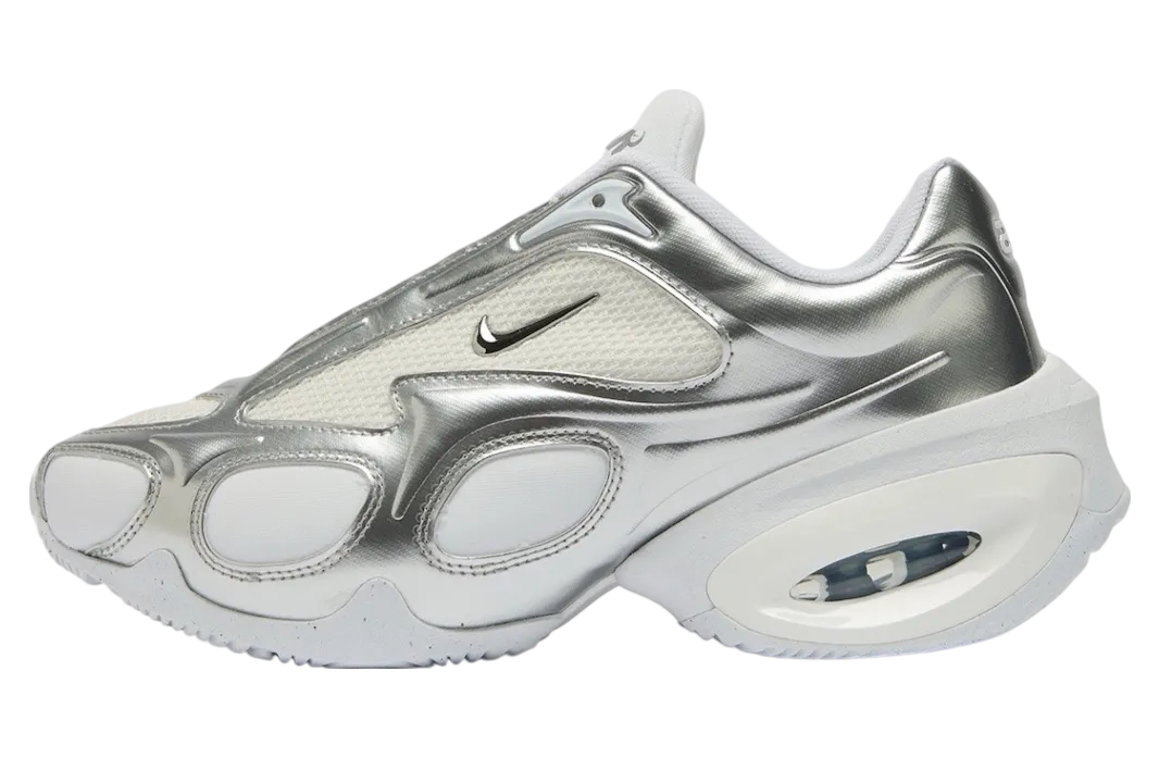 nike air max muse white metallic silver