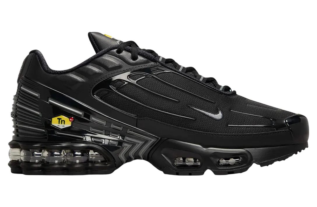 nike air max plus 3 black silver 1