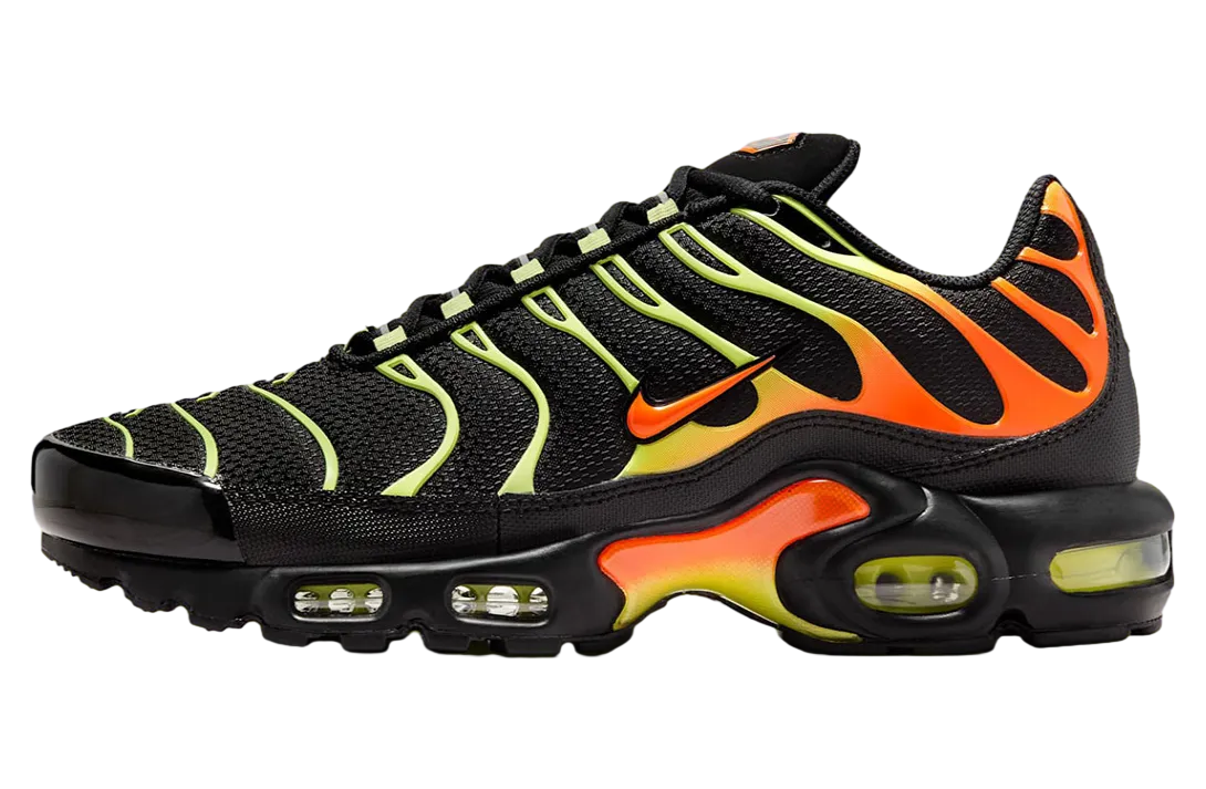 nike air max plus black lightening orange