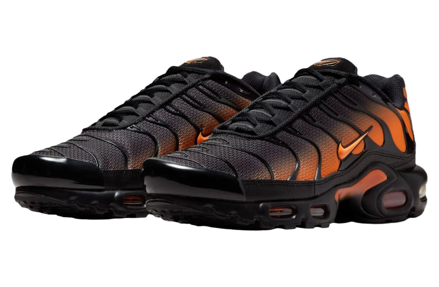 nike air max plus black total orange 0