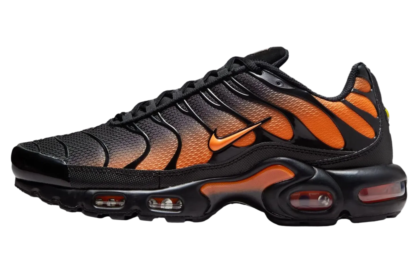 nike air max plus black total orange