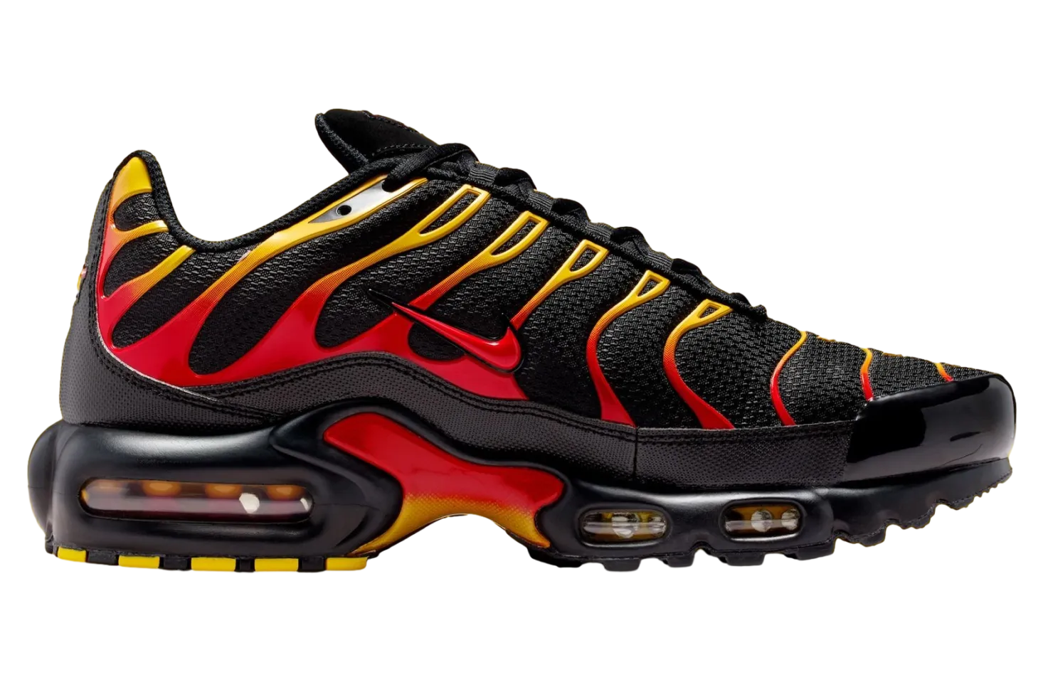 nike air max plus black university gold university red 0