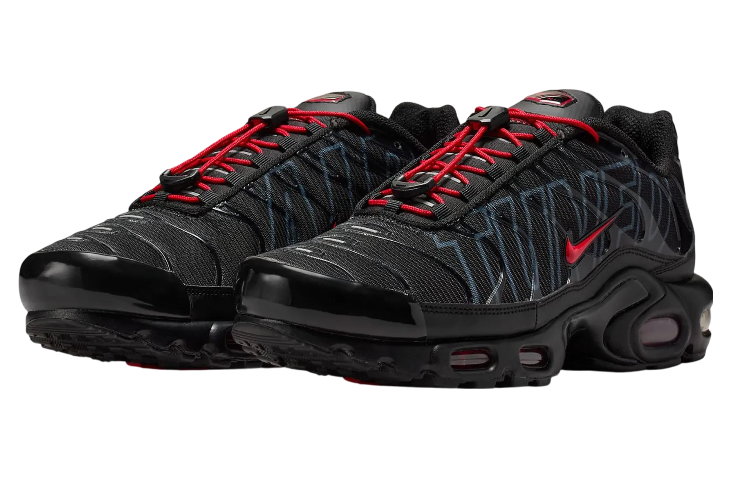 nike air max plus tuned black red 0