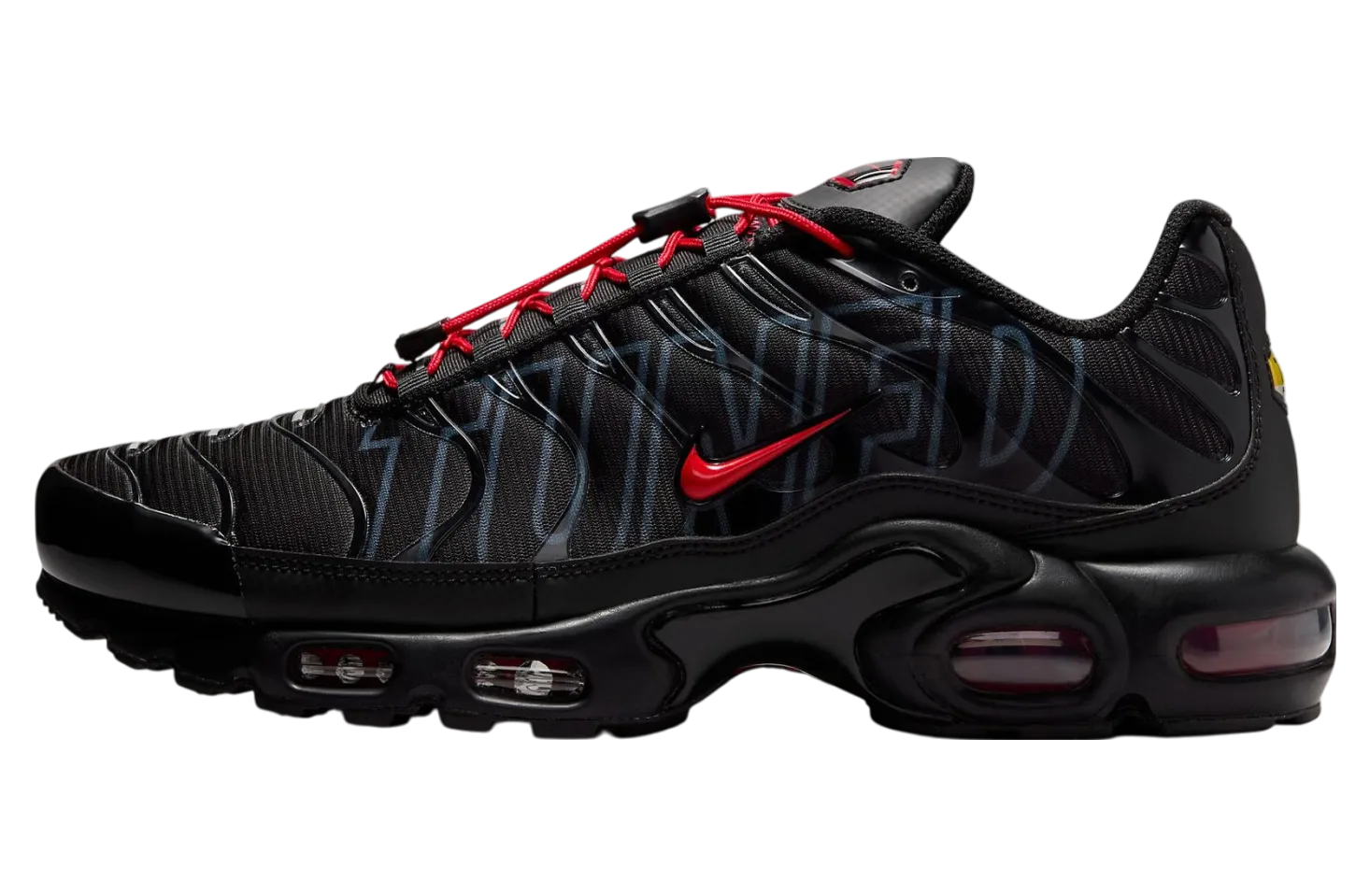 nike air max plus tuned black red