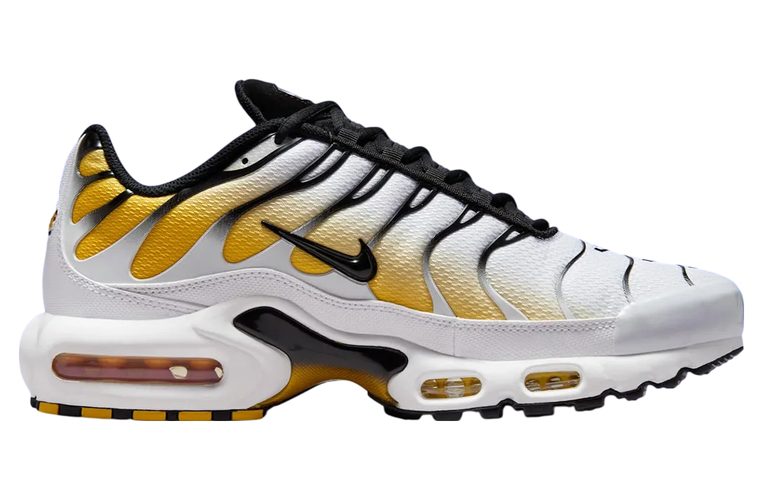 nike air max plus white black yellow 0