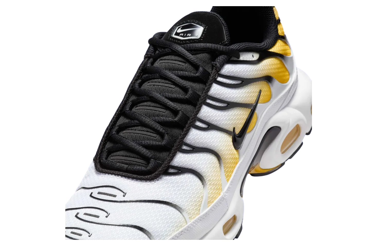 nike air max plus white black yellow 4